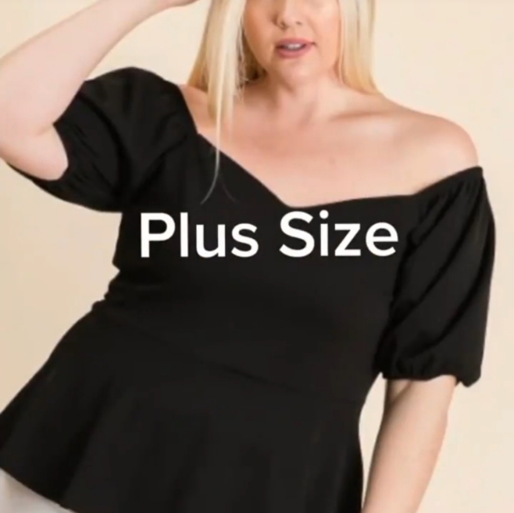 Off Shoulder Plus Top